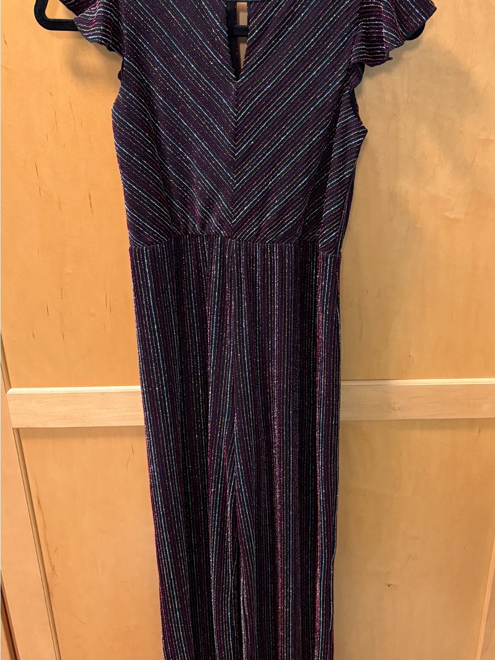 Girls' Sparkle Stripe One-Piece Jumpsuit